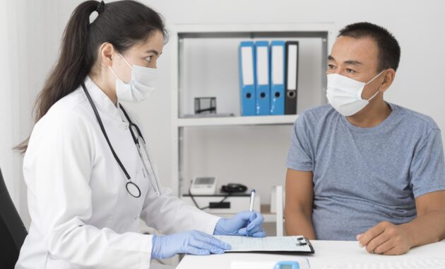 People doing medical check up